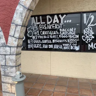 Curbside breakfast specials