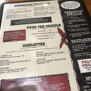 Breakfast Menu