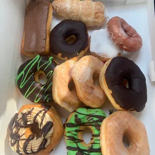 a box of assorted donuts