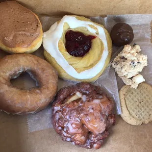 a variety of doughnuts