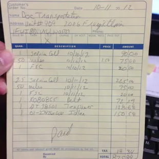 $875 to install a belt!!!!