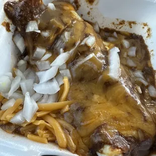 Chili cheese burrito