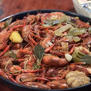 Shrimp and crawfish, can't get enough...