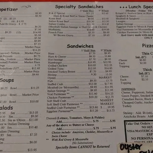 Menu side 2