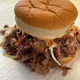 Pulled Pork Sandwich with Coleslaw