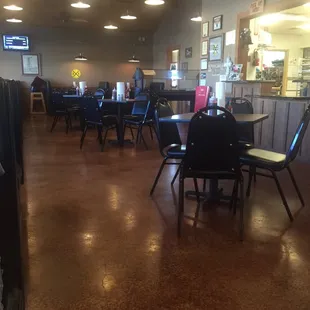 the inside of a restaurant