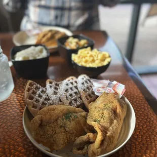 Catfish and waffles