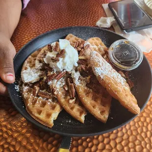 Butter Pecan Waffles  they were pretty good