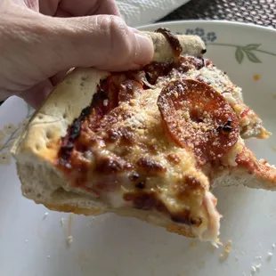 Pizza . I added at home  added lots of garlic /parm cheese . This is not what is pictured on the site menu.