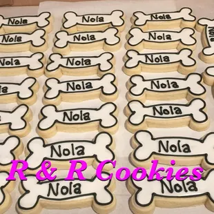 Birthday cookies for a family pet!