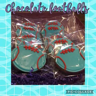 Chocolate and football! A winning combo.