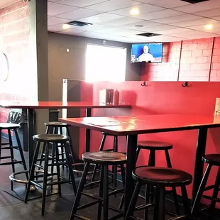 table seating (bar area pictured)