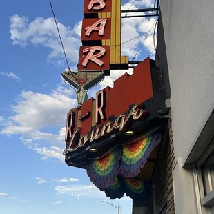 Vintage Sign at bar entrance