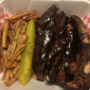 ribs and french fries