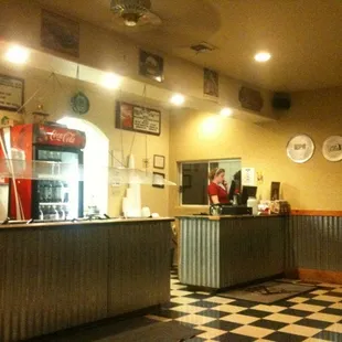 checkered floor