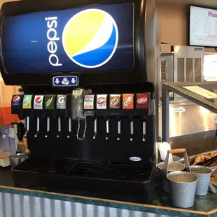Free refills on our Pepsi products, Peach Punch, and Crystal Light