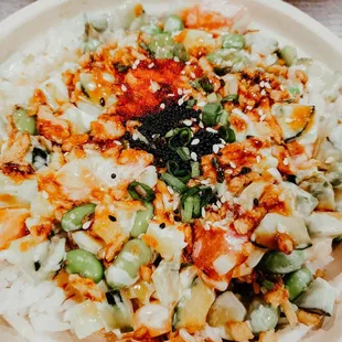 Sea harvest poke bowl