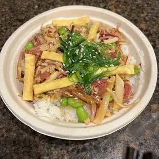 My build your own - with tuna and crunchy noodles