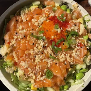 Large Salmon Oasis Poke Bowl