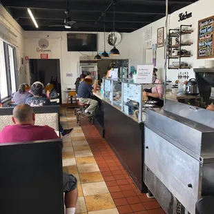 inside of the diner