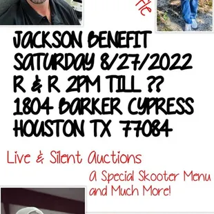 Benefit for Jan6 insurrectionist  Adam and Brian Jackson