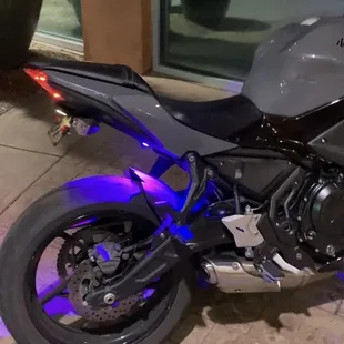 Ninja 650 after maintenance and light installation