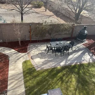 This was completely covered in leaves, this is our yard in mid January!  Amazing work!