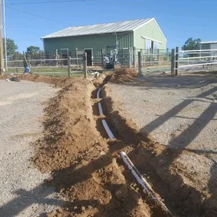 Drainage photo in process