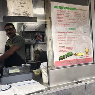 a man behind the counter