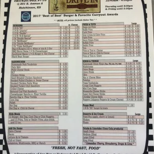 01 Sep 17 Menu