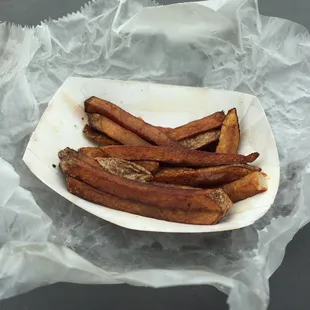 Very brown, limp fries. This was second try and no better than first batch - maybe they just sent the same ones out again ???