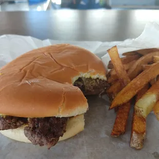 Double with cheese. Perfect!