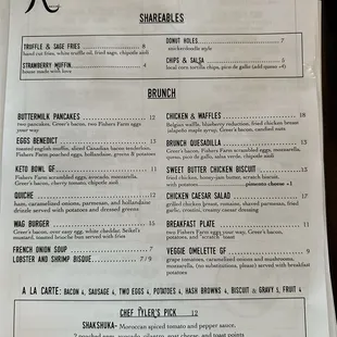 Sunday Brunch -- Chef's Pick changes weekly!