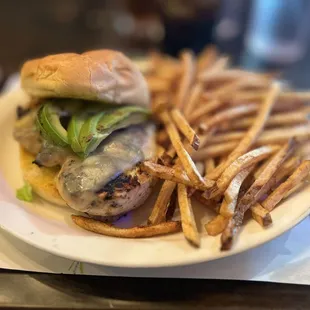 Chicken bacon avocado sandwich