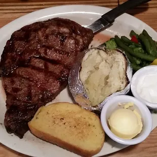 The R-Bar Ribeye is the steak that made us famous. Perfectly seasoned and grilled, locally sourced beef!