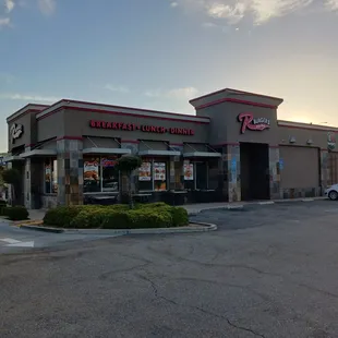 outside