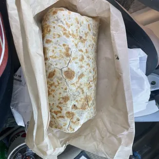 Monster Chicken Burrito!  It weighed at least 2lbs or more!