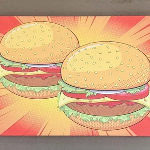 Burgers artwork.