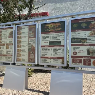 Menu board
