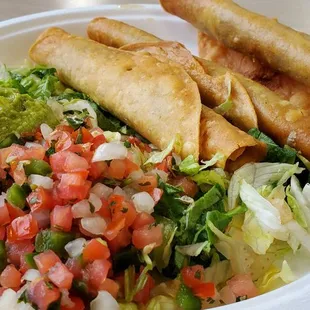 a plate of mexican food