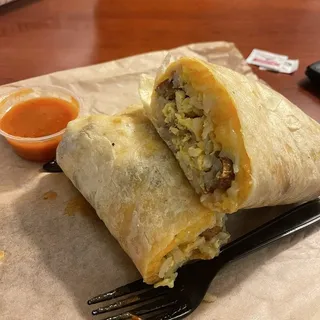 Sausage Breakfast Burrito