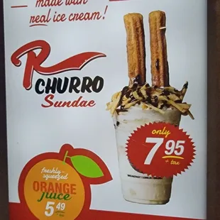 FAIL !!! I have not tried this... but I can tell you that the churro will get rock hard in that ice cream. Churros are only good when warm.