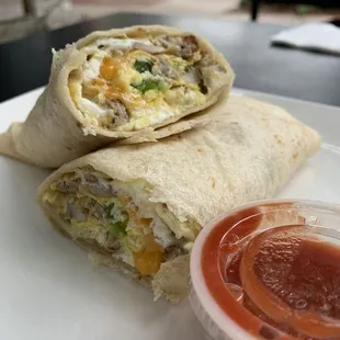 Starving R-tist breakfast burrito