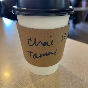 Chai latte