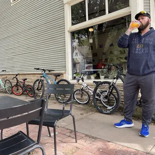 Nothing better than a hot coffee after a chilly 3 mile bike ride