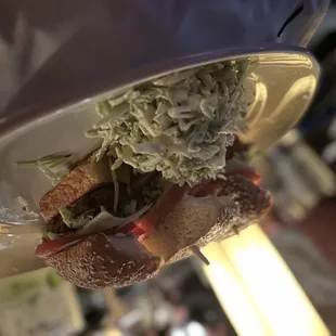 Crispy Chicken Sandwich with slaw. The slaw is amazing.