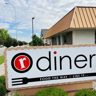 a sign for a restaurant