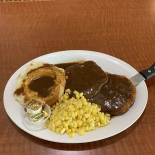 Fantastic veal cutlet dinner!