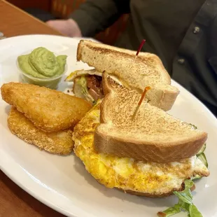 BLT with egg , guacamole and chipotle sauce... delicious!!