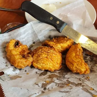 Deep fried mushrooms
